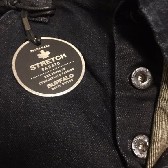 Men's Buffalo David Bitton  Dark Denim Jeans  NWT  Size 38 x 30  Slim Straight - Picture 8 of 13